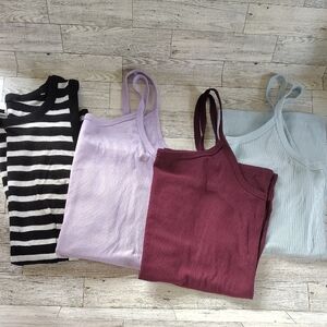 Women's USED Tank Tops Set Of 4 Size XL GUC